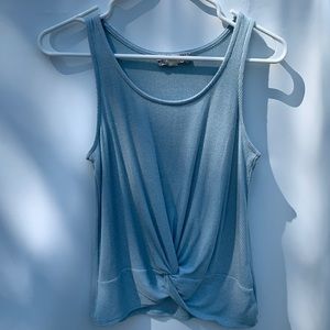 Light Blue Twisted Tank Top
